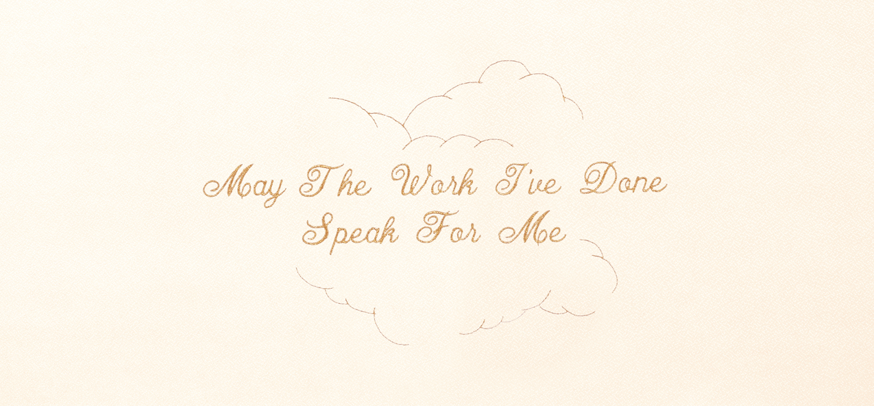 P 511 RT May The Work Ive Done Rosetan Faux